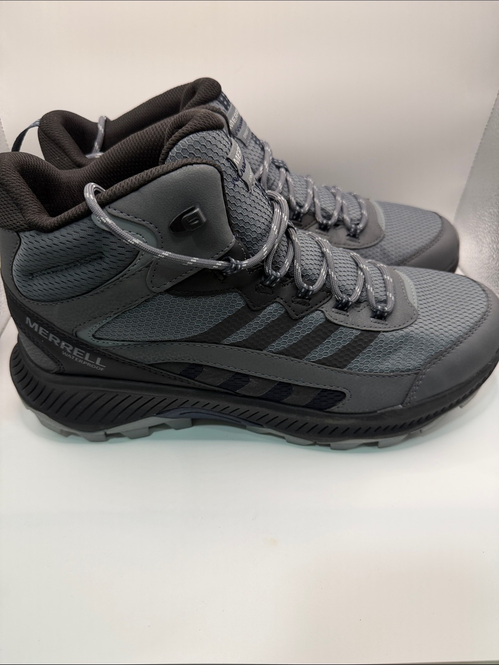 Merrell Men's Gray Speed Strike 2 Hiking Boots - Picture 3 of 6